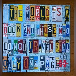 750 Piece Re-Marks Puzzle, License Plates / Travel